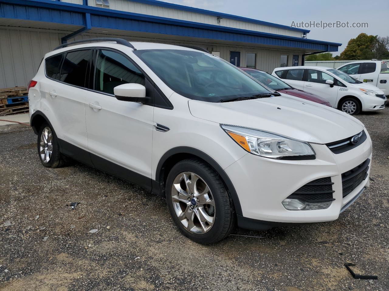 2014 Ford Escape Se White vin: 1FMCU9G98EUD02304