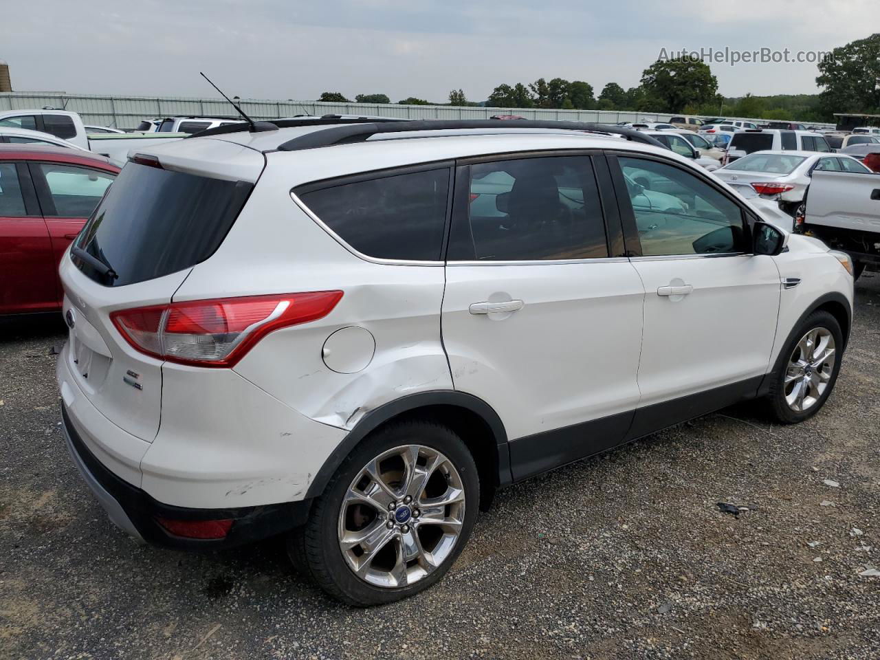 2014 Ford Escape Se White vin: 1FMCU9G98EUD02304