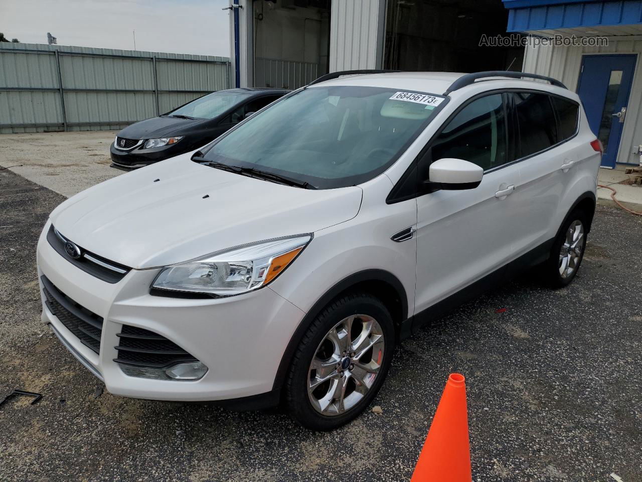 2014 Ford Escape Se White vin: 1FMCU9G98EUD02304