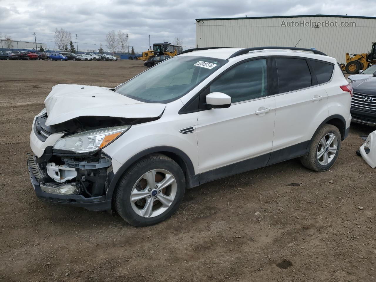 2014 Ford Escape Se White vin: 1FMCU9G98EUD04795