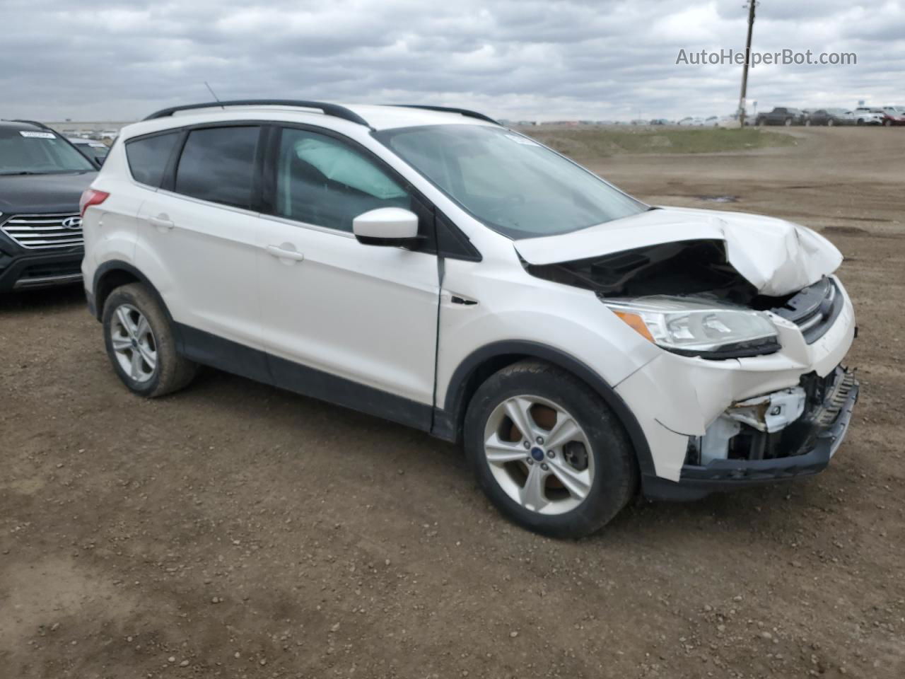 2014 Ford Escape Se White vin: 1FMCU9G98EUD04795