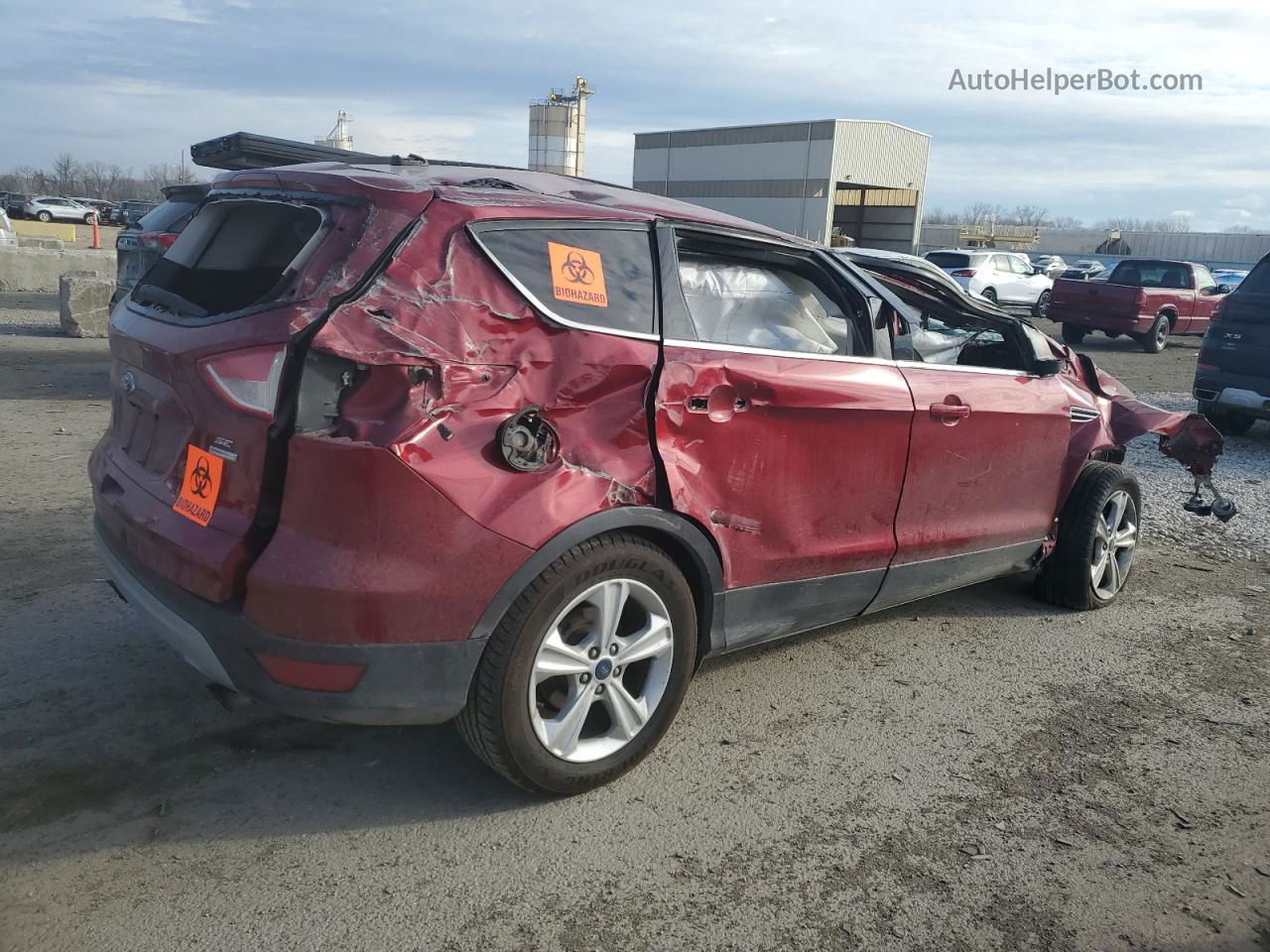 2015 Ford Escape Se Maroon vin: 1FMCU9G98FUA42570