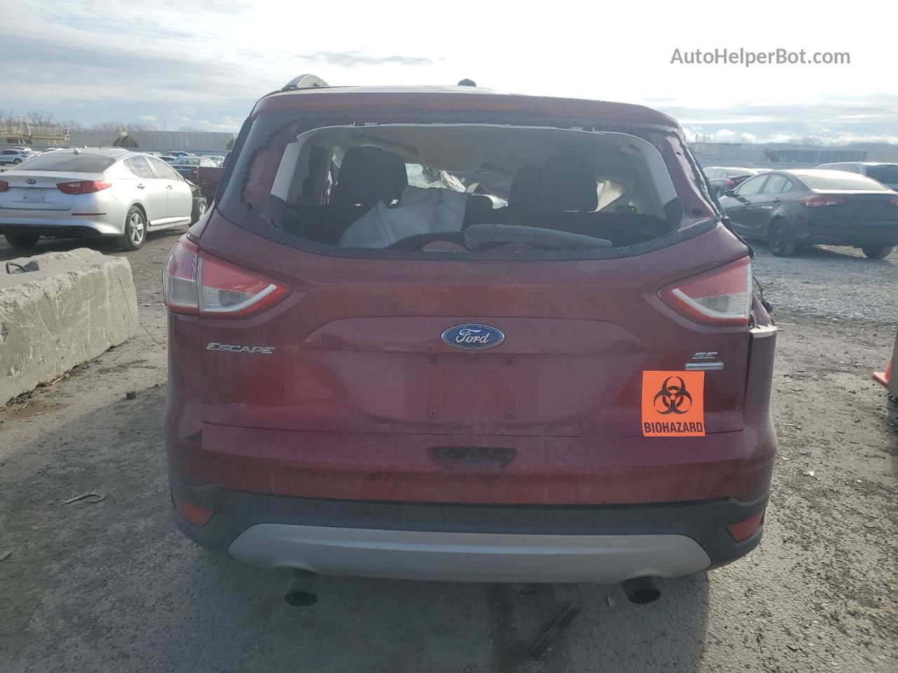 2015 Ford Escape Se Maroon vin: 1FMCU9G98FUA42570