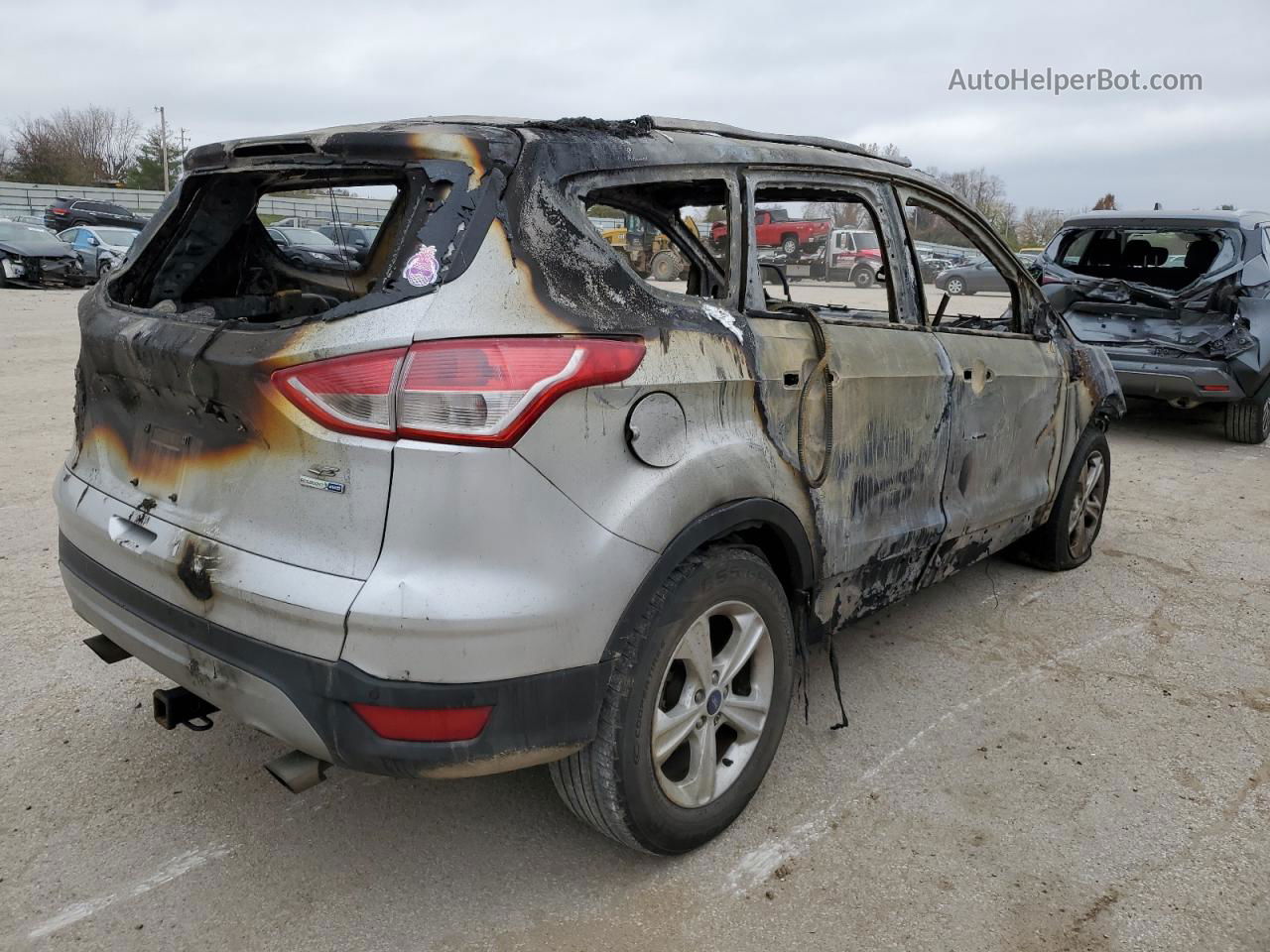 2015 Ford Escape Se Gray vin: 1FMCU9G98FUB48856