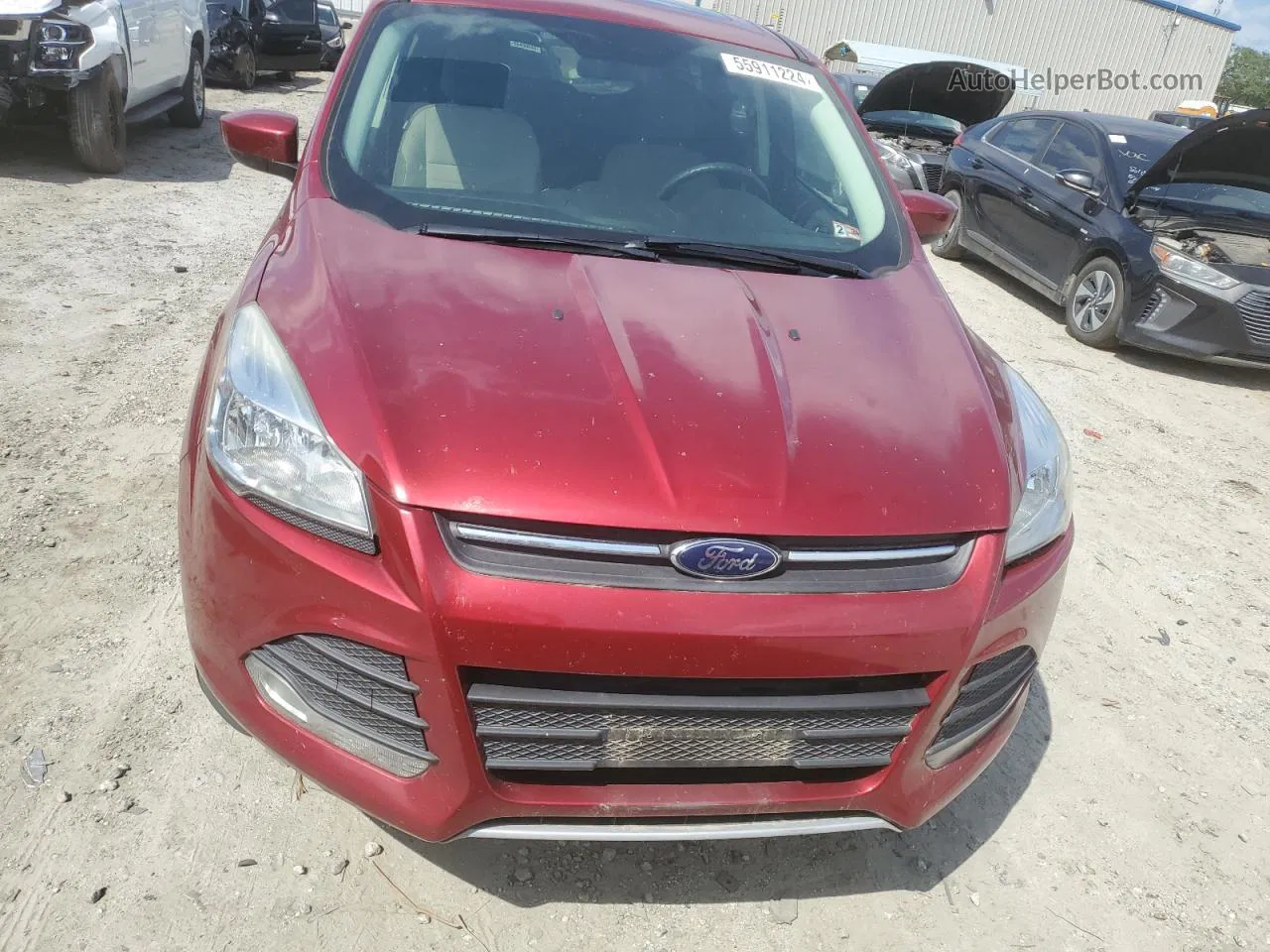 2016 Ford Escape Se Red vin: 1FMCU9G98GUB18533