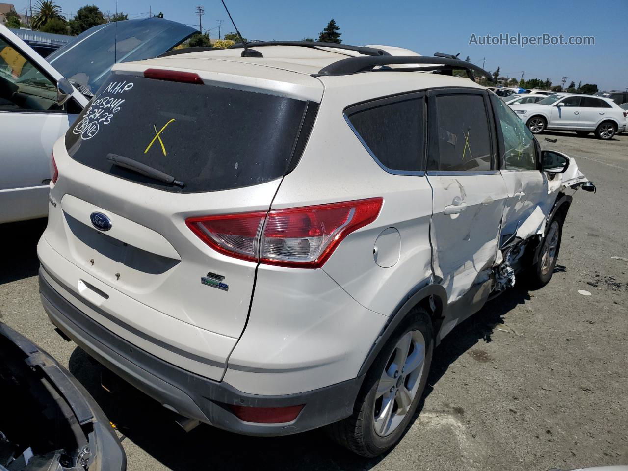 2016 Ford Escape Se White vin: 1FMCU9G98GUC80954