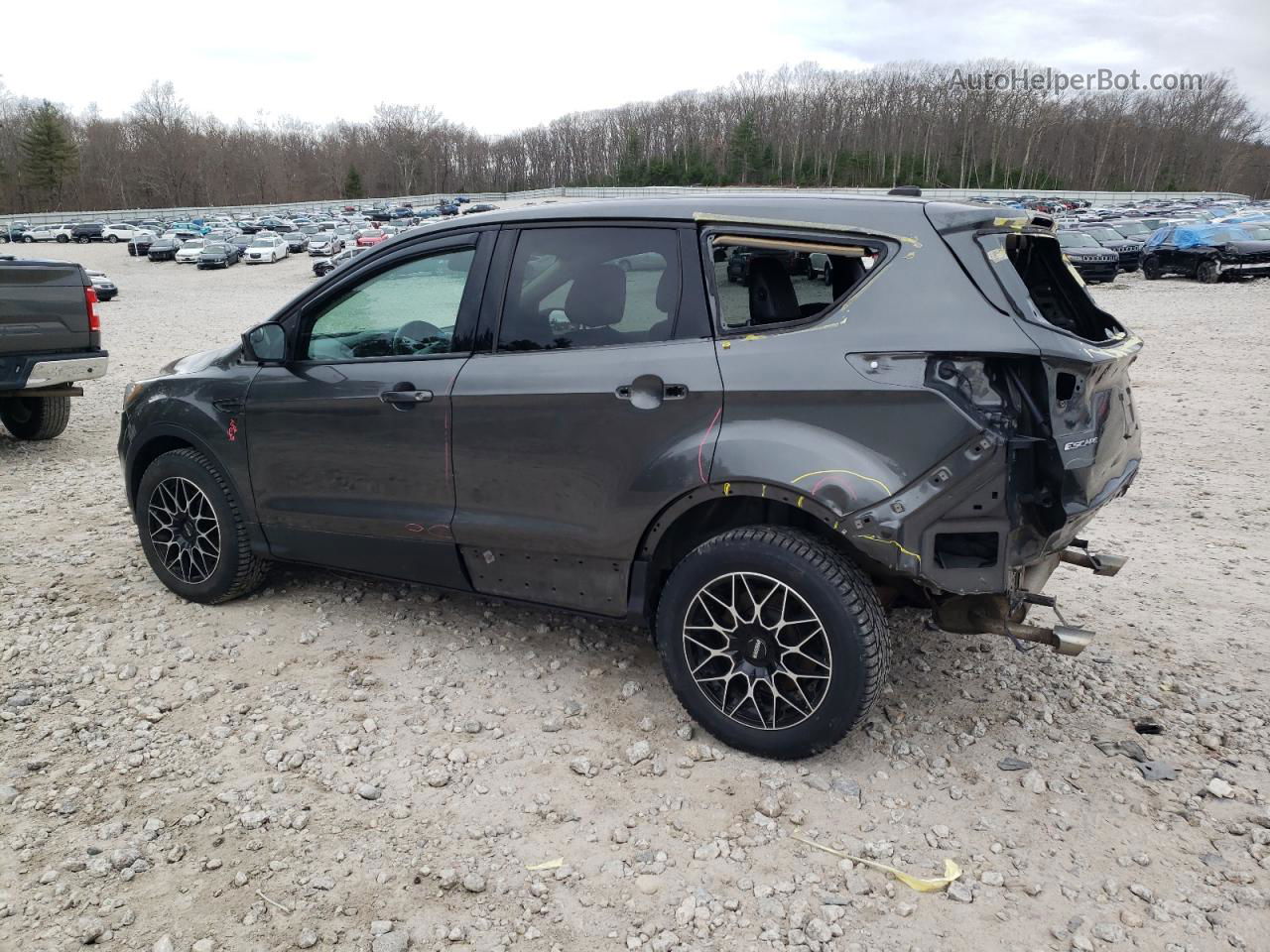 2017 Ford Escape Se Gray vin: 1FMCU9G98HUB33616