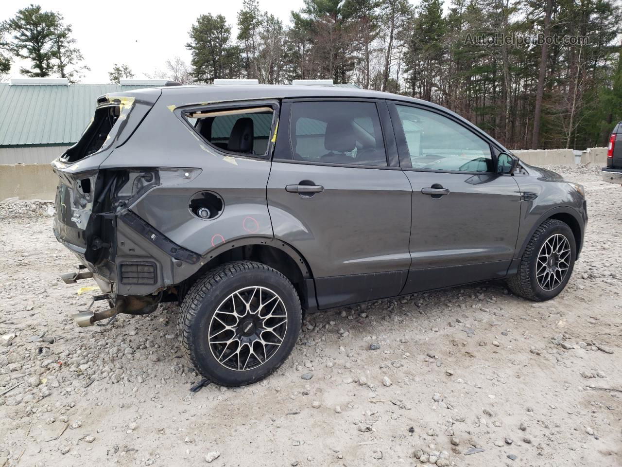 2017 Ford Escape Se Gray vin: 1FMCU9G98HUB33616