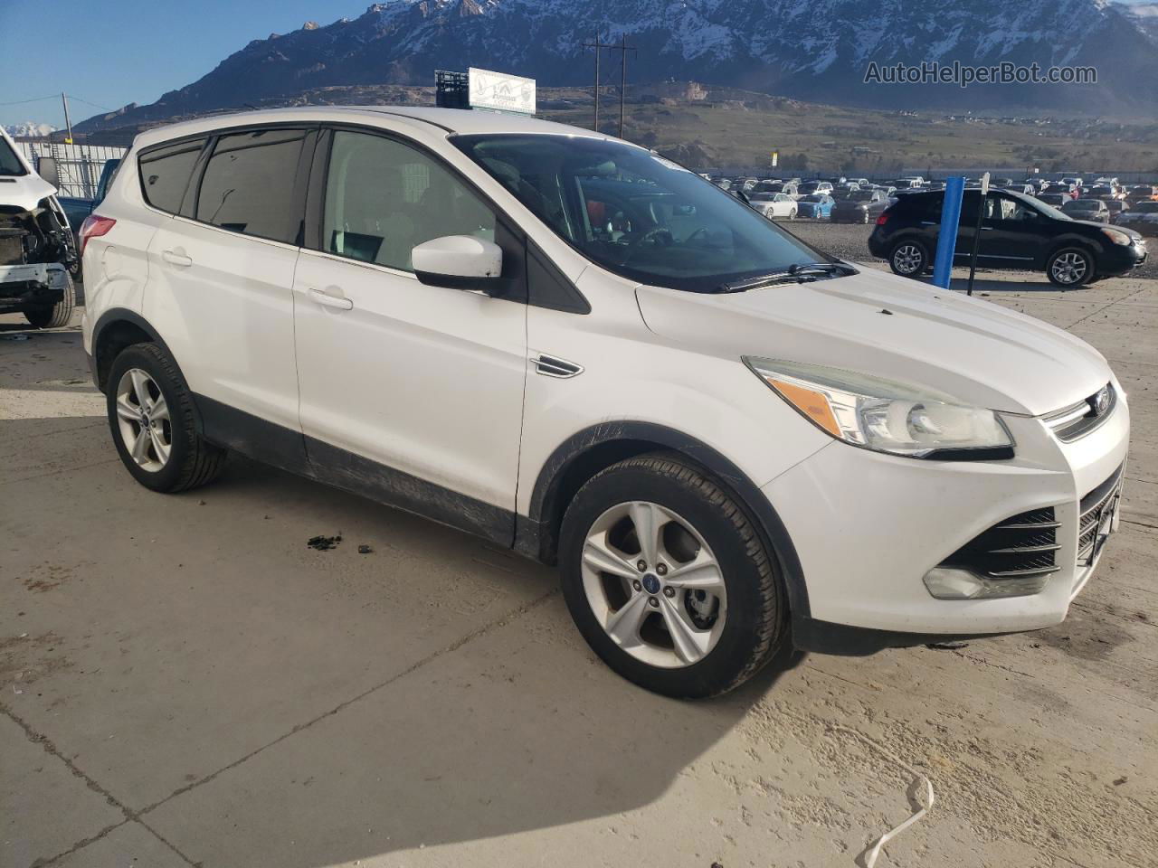 2013 Ford Escape Se White vin: 1FMCU9G99DUD27940