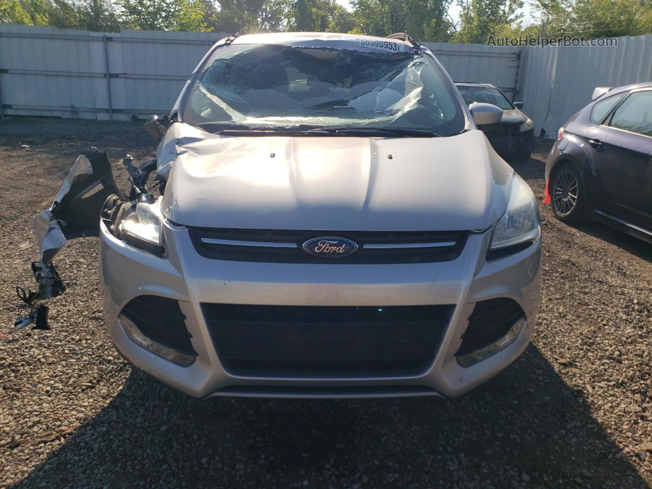 2014 Ford Escape Se Серебряный vin: 1FMCU9G99EUA11889