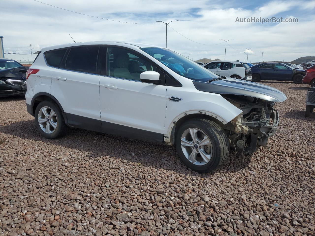 2014 Ford Escape Se White vin: 1FMCU9G99EUA84499