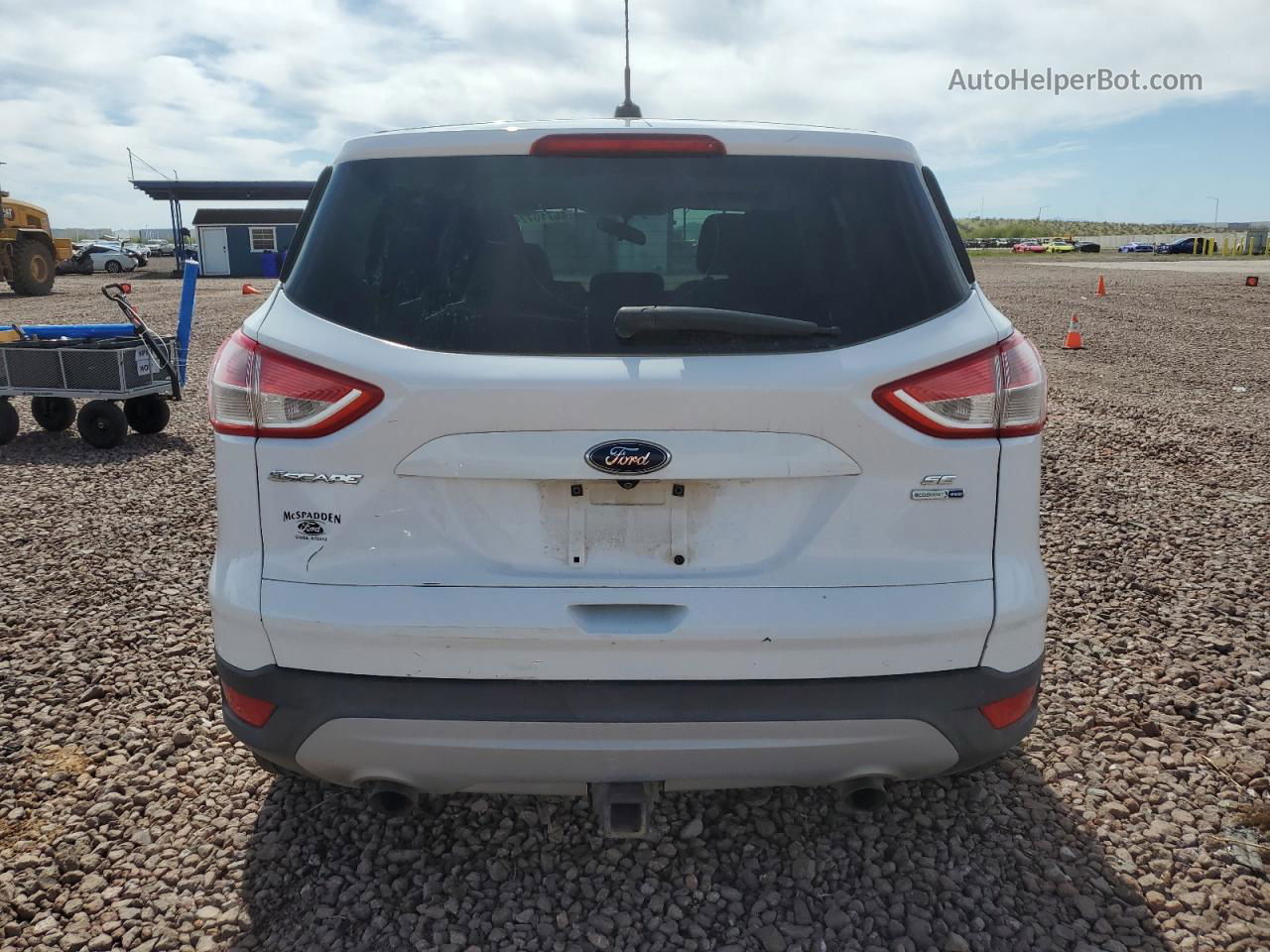 2014 Ford Escape Se White vin: 1FMCU9G99EUA84499