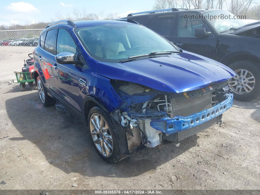 2015 Ford Escape Se Синий vin: 1FMCU9G99FUB28941