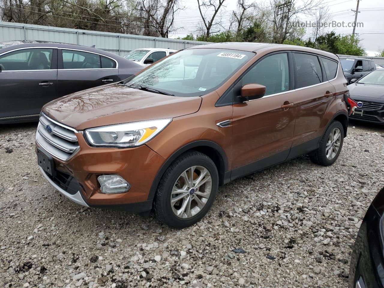 2017 Ford Escape Se Коричневый vin: 1FMCU9G99HUB04917