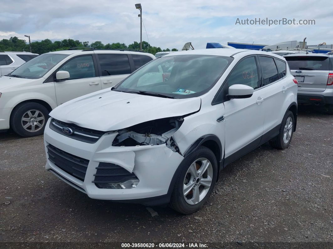 2015 Ford Escape Se White vin: 1FMCU9G9XFUA11028