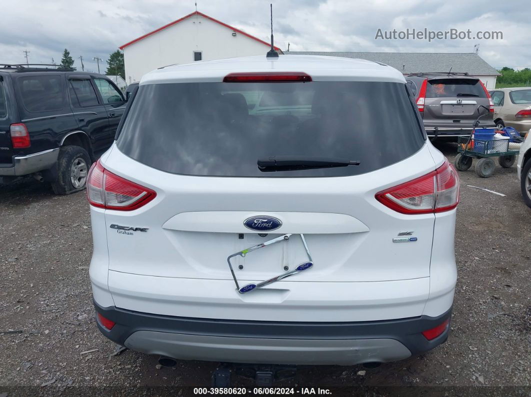 2015 Ford Escape Se White vin: 1FMCU9G9XFUA11028