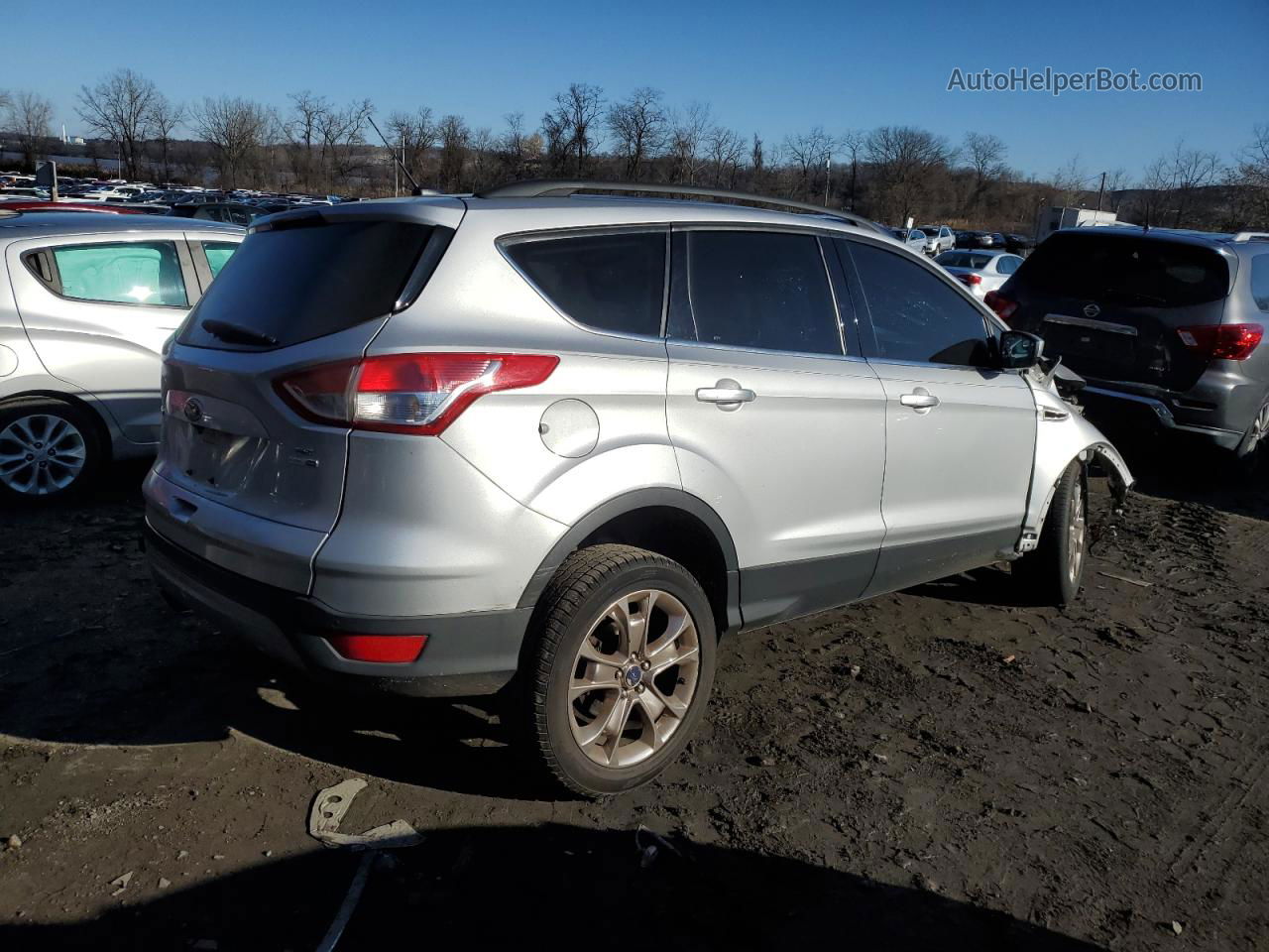 2015 Ford Escape Se Gray vin: 1FMCU9G9XFUB23201