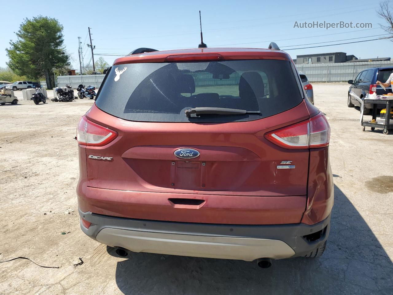 2016 Ford Escape Se Orange vin: 1FMCU9G9XGUB10482