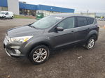 2017 Ford Escape Se Gray vin: 1FMCU9G9XHUD45630