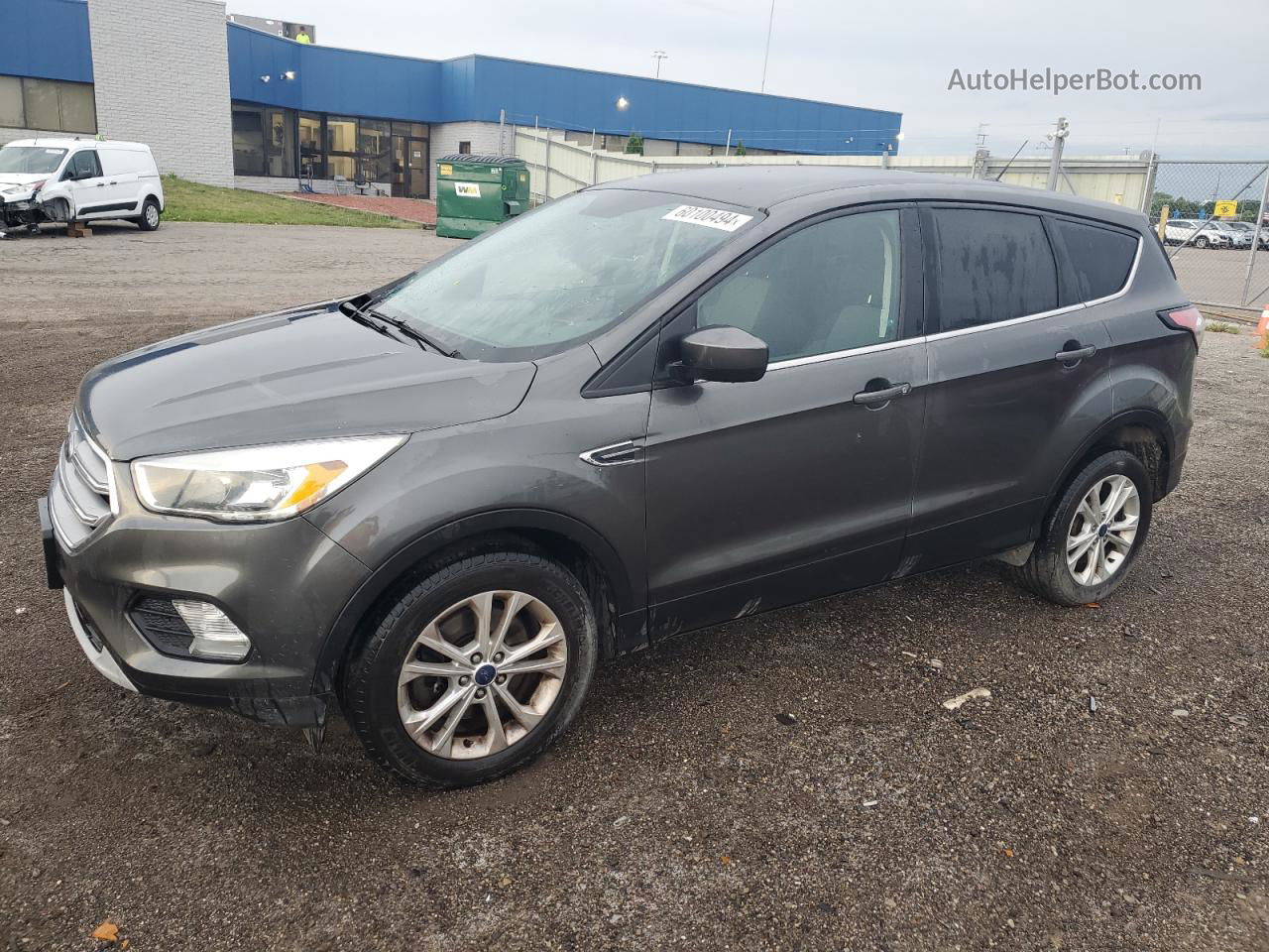 2017 Ford Escape Se Gray vin: 1FMCU9G9XHUD45630