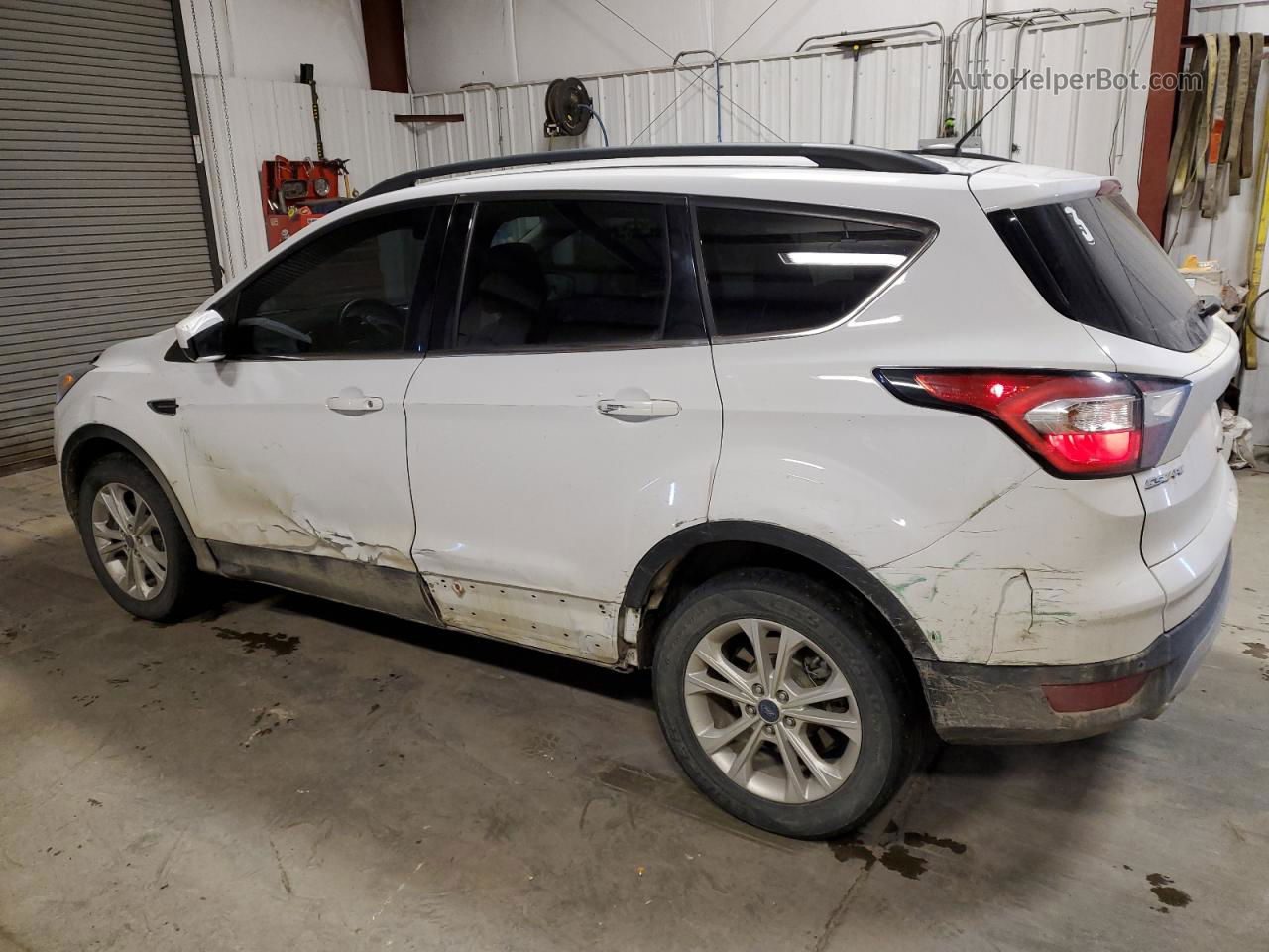 2017 Ford Escape Se White vin: 1FMCU9G9XHUD96092