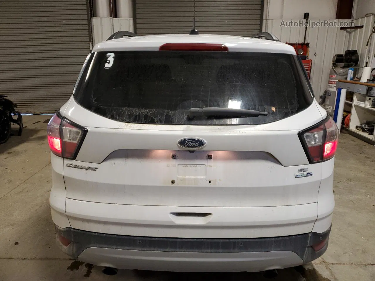 2017 Ford Escape Se Белый vin: 1FMCU9G9XHUD96092