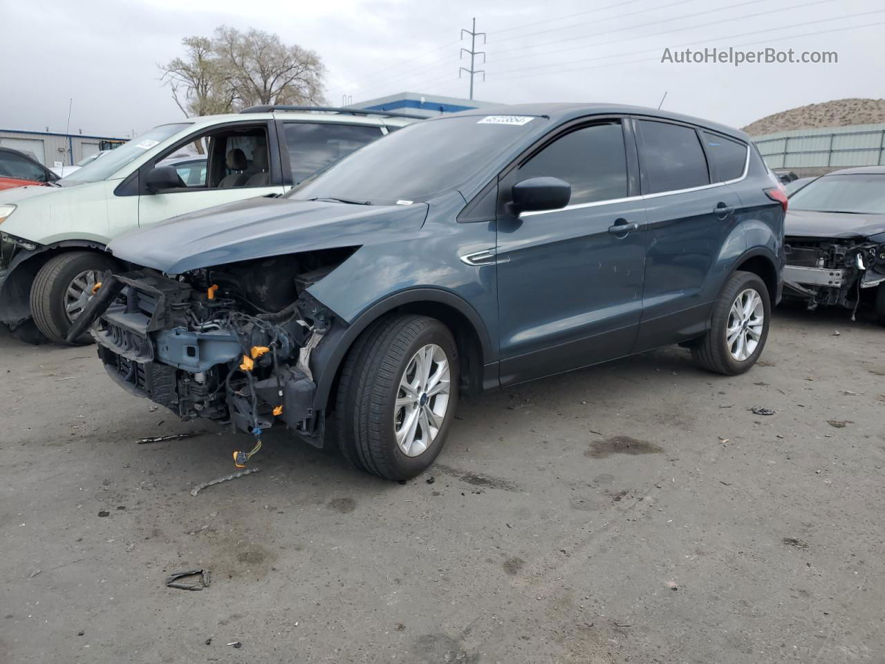 2019 Ford Escape Se Blue vin: 1FMCU9GD0KUA53223