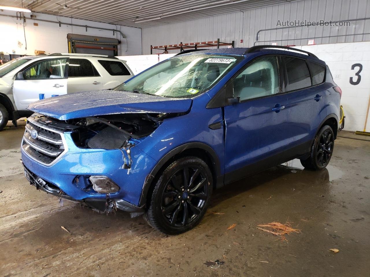 2019 Ford Escape Se Blue vin: 1FMCU9GD0KUB90582