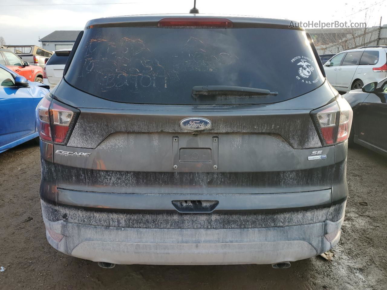 2017 Ford Escape Se Угольный vin: 1FMCU9GD1HUB24017