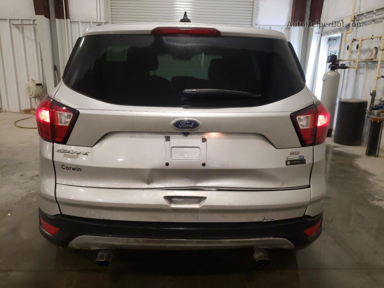 2019 Ford Escape Se Silver vin: 1FMCU9GD1KUA08842