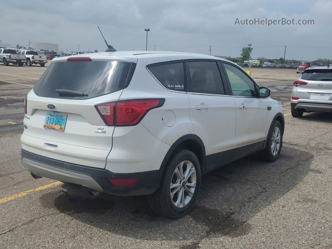 2019 Ford Escape Se White vin: 1FMCU9GD1KUB64315