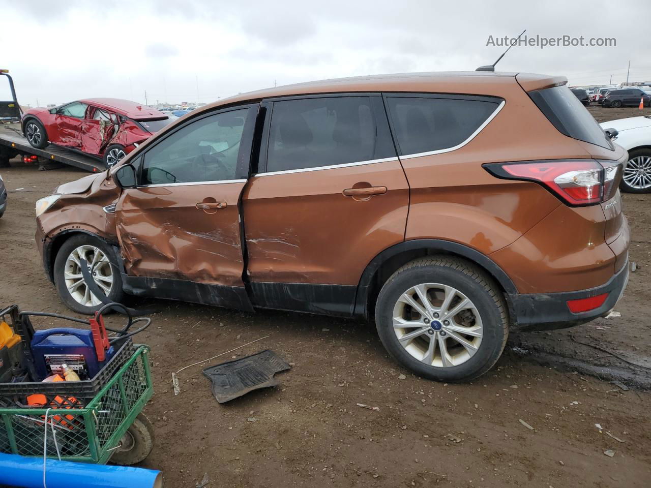 2017 Ford Escape Se Brown vin: 1FMCU9GD2HUC50130