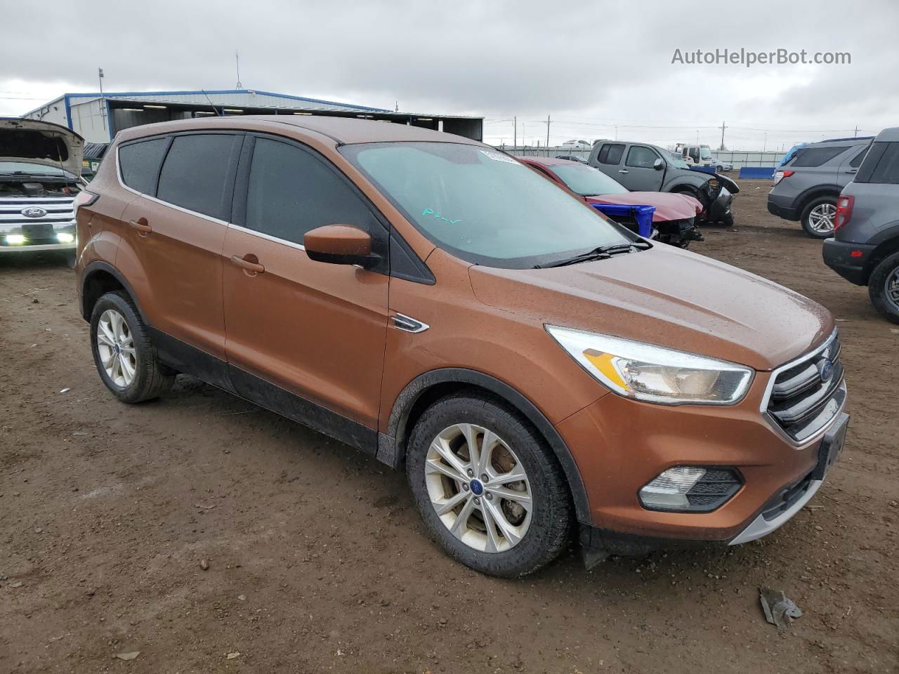 2017 Ford Escape Se Brown vin: 1FMCU9GD2HUC50130