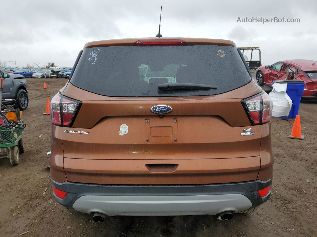 2017 Ford Escape Se Brown vin: 1FMCU9GD2HUC50130