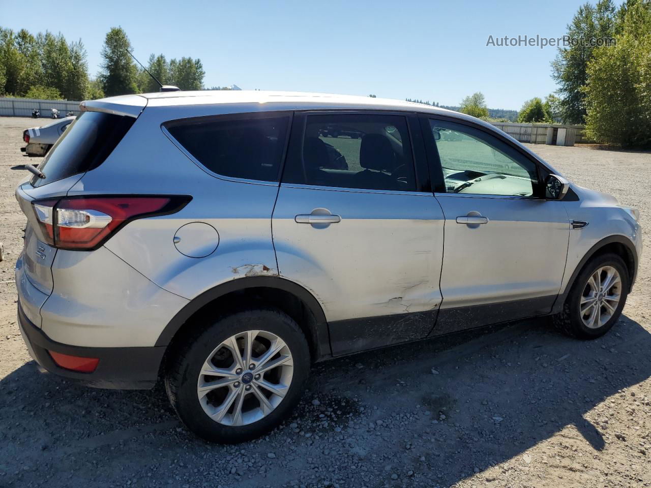 2017 Ford Escape Se Silver vin: 1FMCU9GD2HUD20709