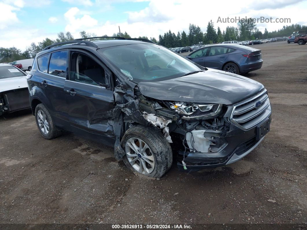 2017 Ford Escape Se Gray vin: 1FMCU9GD2HUD29555