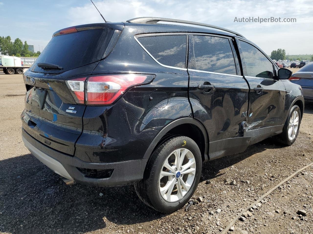 2017 Ford Escape Se Black vin: 1FMCU9GD2HUE58881