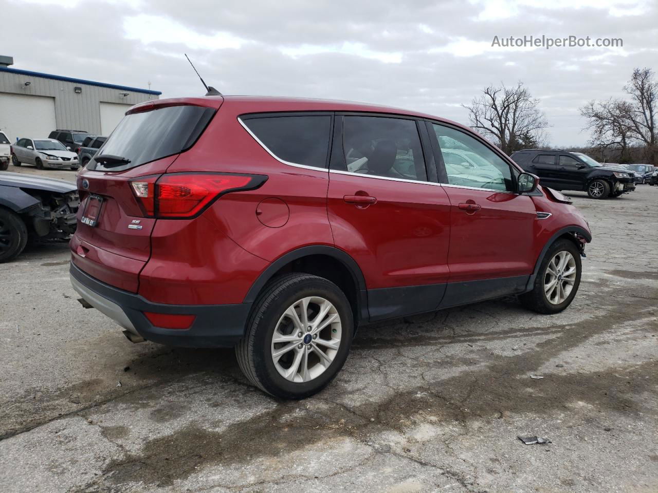 2019 Ford Escape Se Red vin: 1FMCU9GD2KUC26420