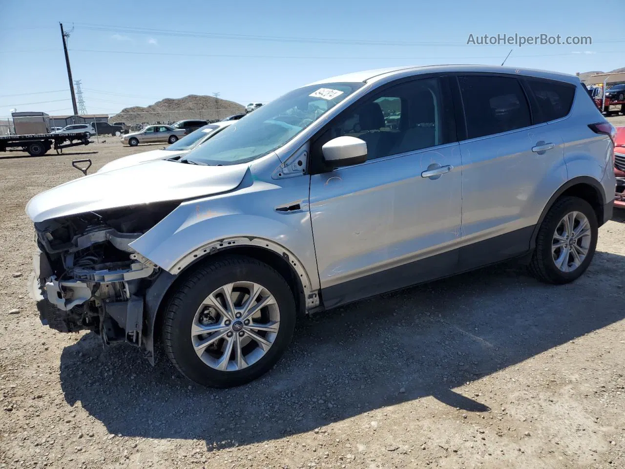 2017 Ford Escape Se Silver vin: 1FMCU9GD3HUE49395