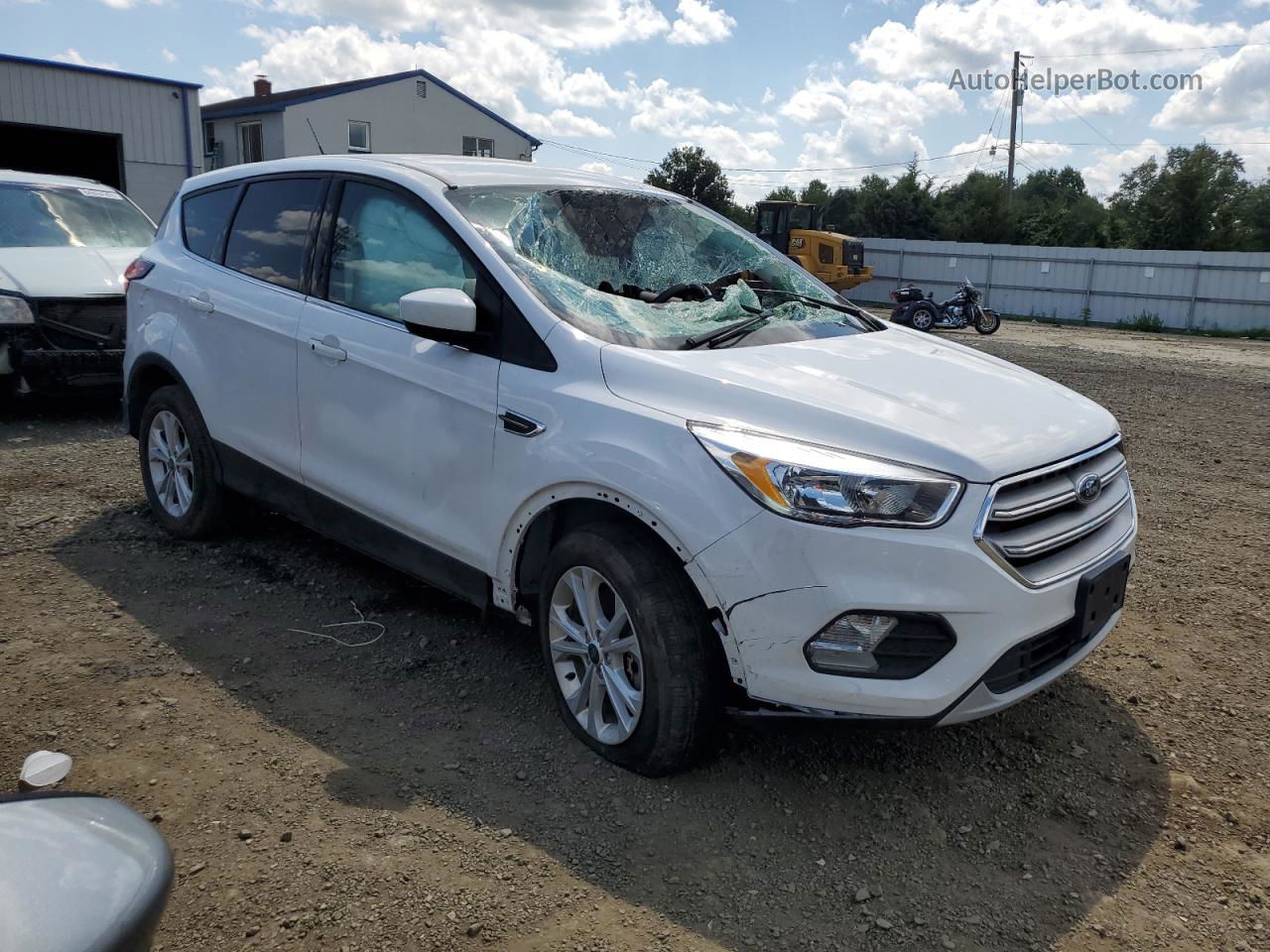 2019 Ford Escape Se White vin: 1FMCU9GD3KUA07823