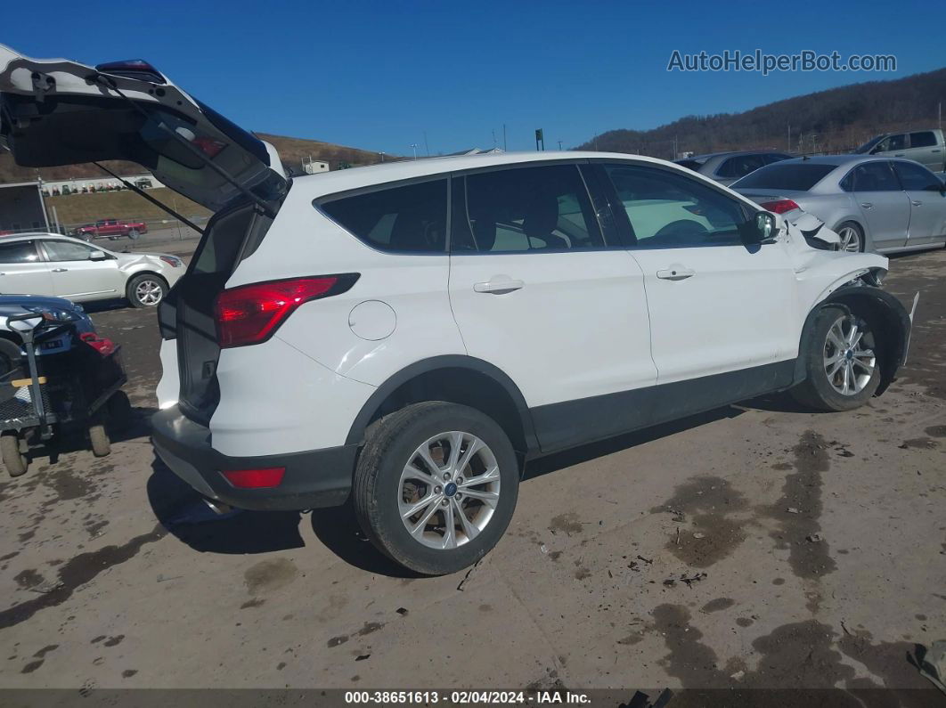 2019 Ford Escape Se White vin: 1FMCU9GD3KUA39638