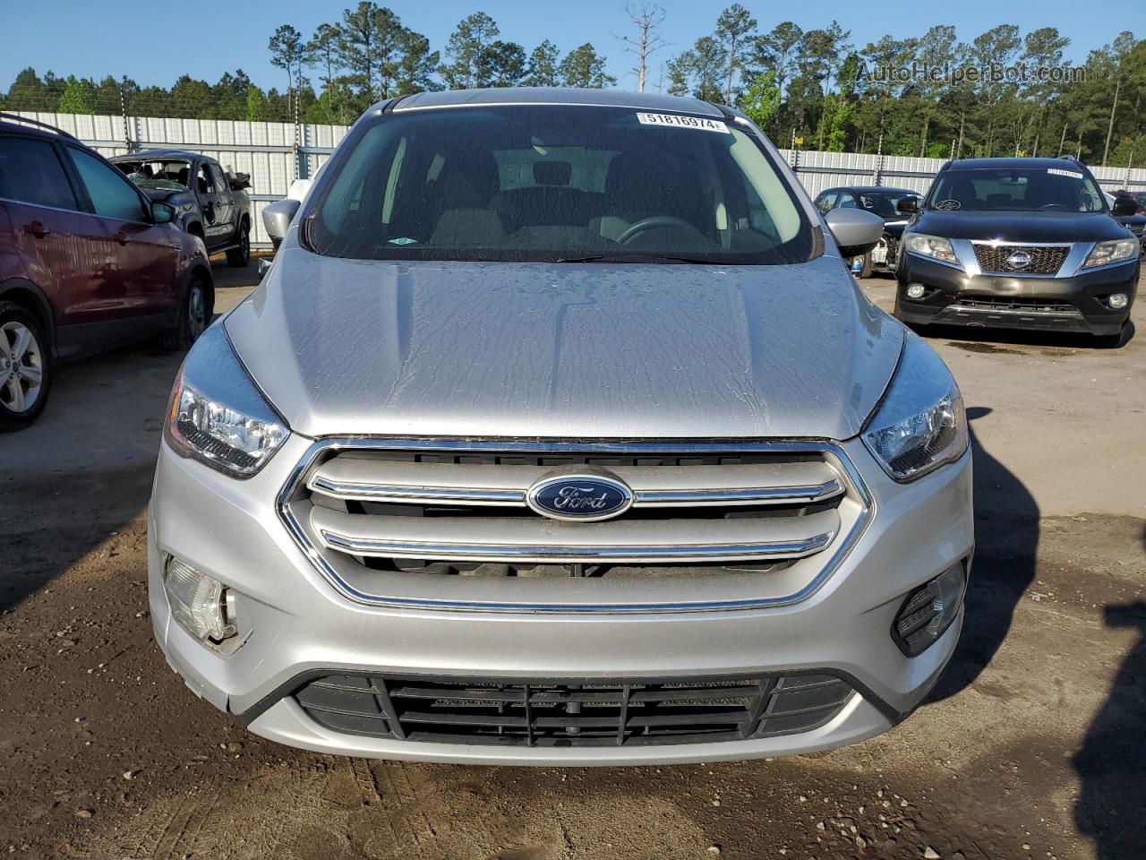 2019 Ford Escape Se Silver vin: 1FMCU9GD3KUA74440