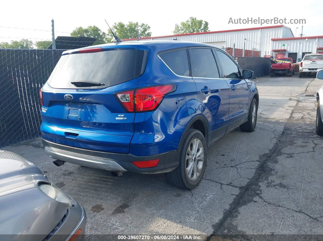 2019 Ford Escape Se Blue vin: 1FMCU9GD3KUB86218