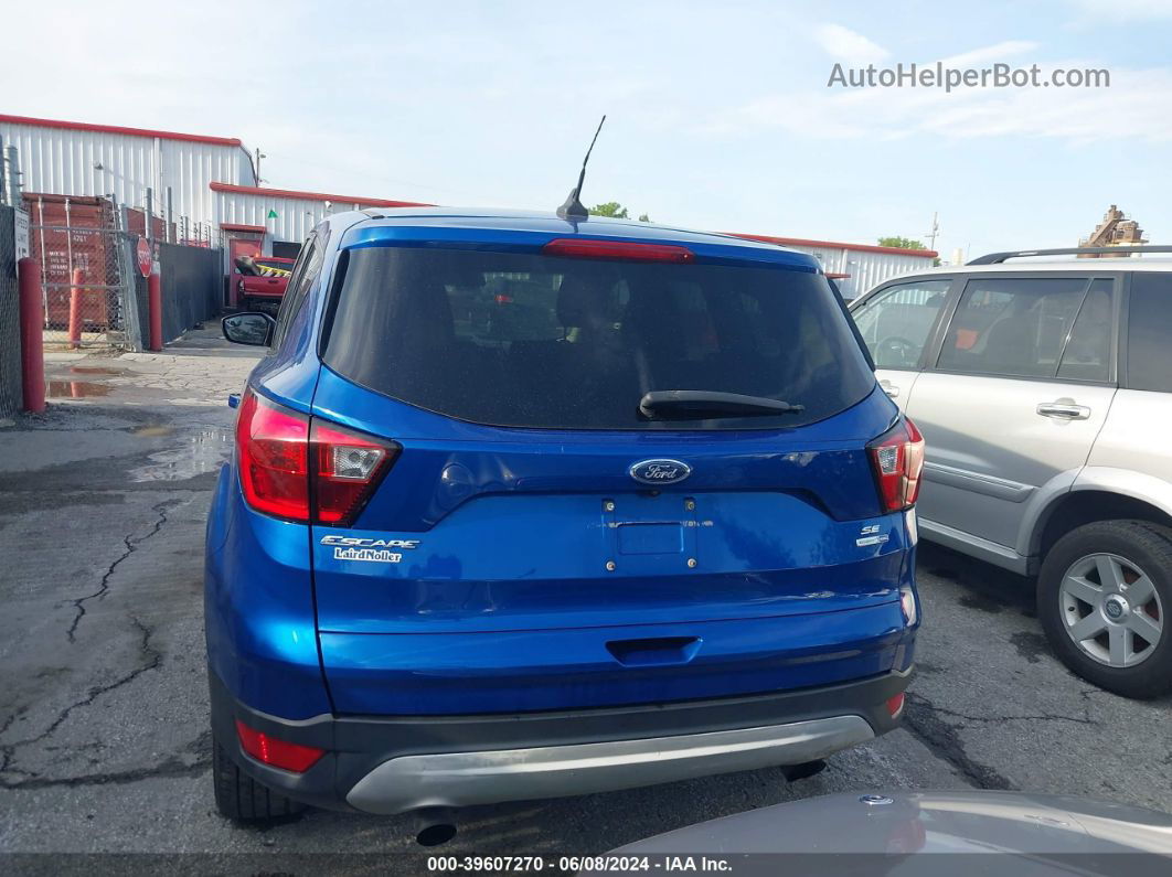 2019 Ford Escape Se Blue vin: 1FMCU9GD3KUB86218