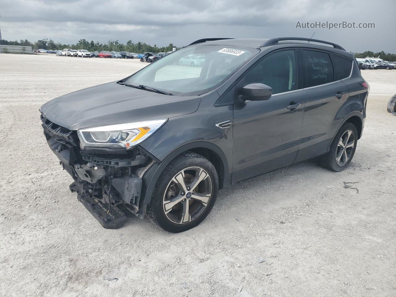 2017 Ford Escape Se Gray vin: 1FMCU9GD4HUB79884