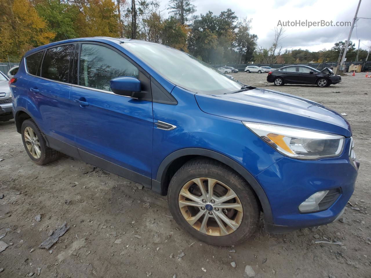 2019 Ford Escape Se Blue vin: 1FMCU9GD4KUA08804