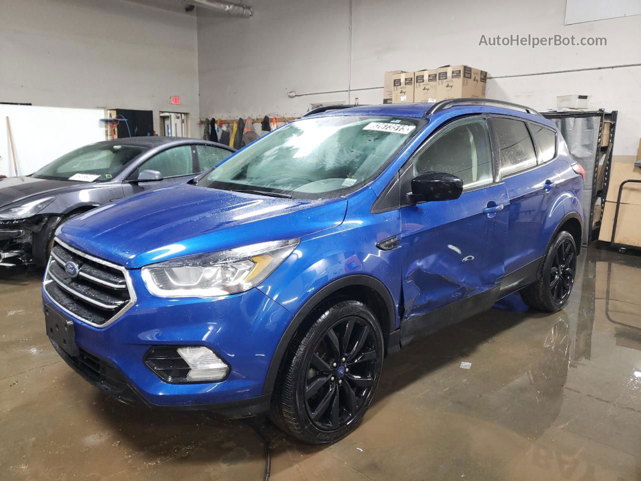 2019 Ford Escape Se Blue vin: 1FMCU9GD4KUA37770