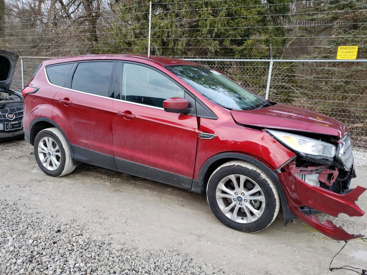 2019 Ford Escape Se Red vin: 1FMCU9GD4KUB24567