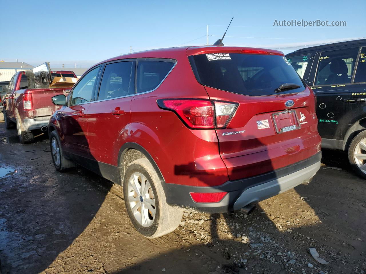 2019 Ford Escape Se Burgundy vin: 1FMCU9GD4KUC51755