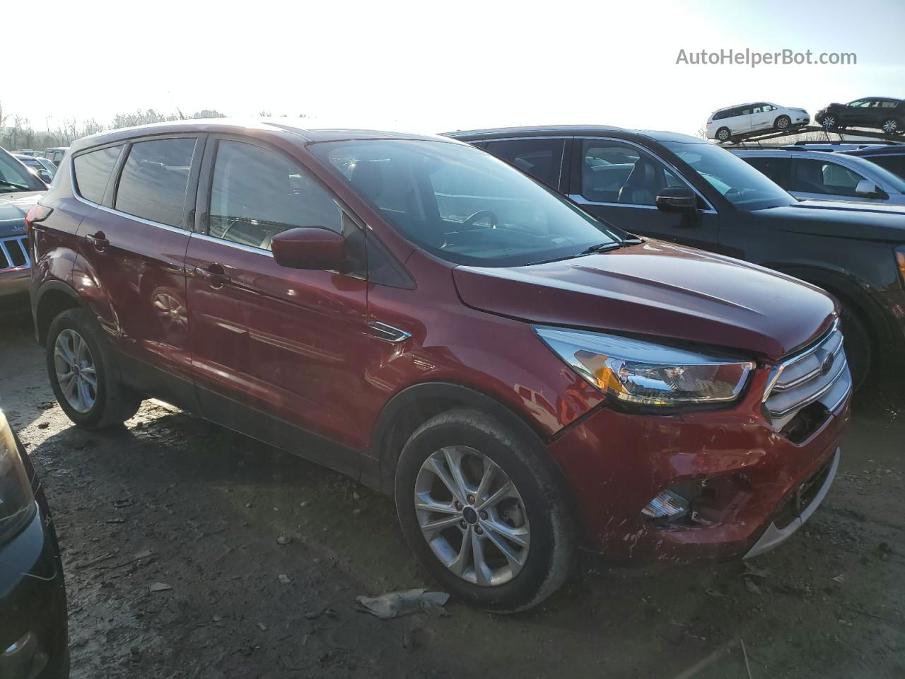 2019 Ford Escape Se Burgundy vin: 1FMCU9GD4KUC51755